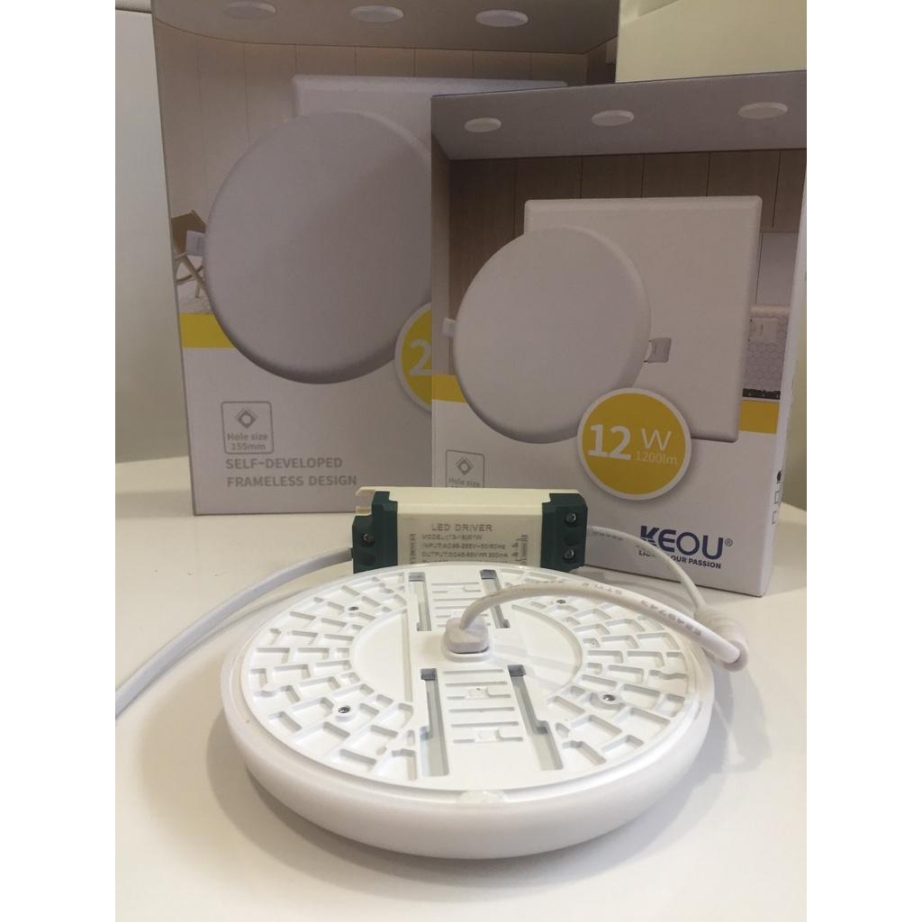 LED âm trần nổi, không viền 12W