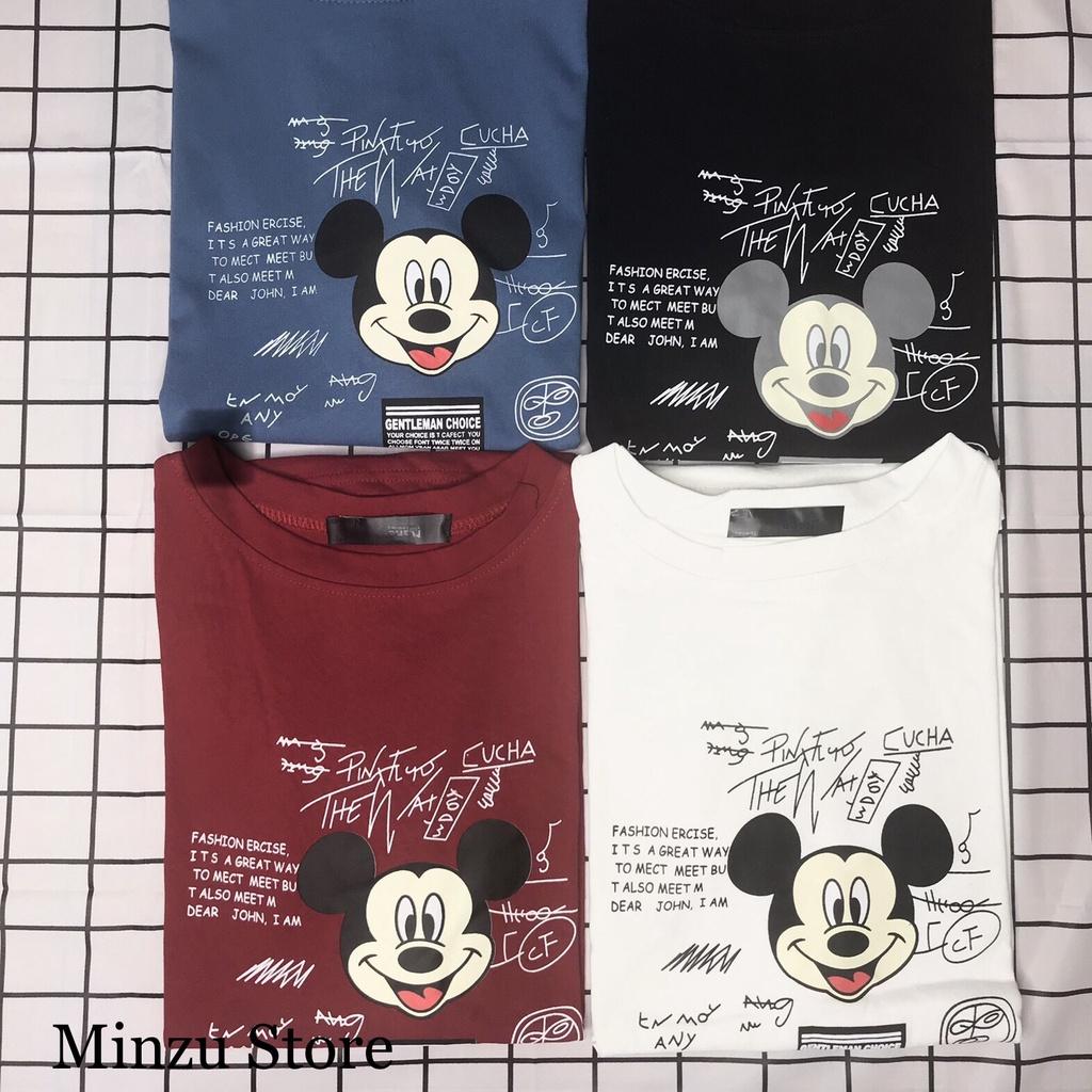 Áo thun tay lỡ Ulzzang Minzu phông Unisex nam nữ chất liệu cotton khô form rộng ATMZ01
