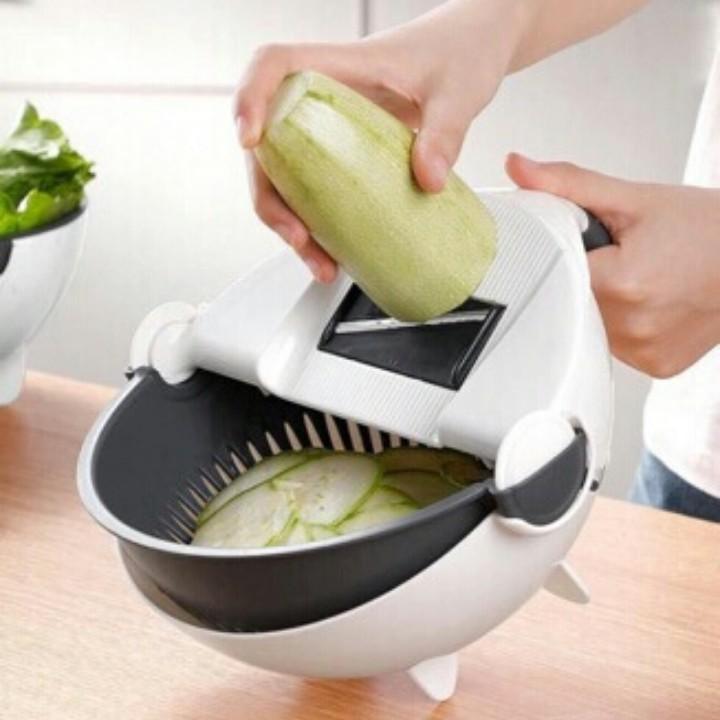 Bộ Nạo Rau Củ Quả T2K Shop Đa Năng Kèm Rổ Đựng 9 In 1 Sang Trọng