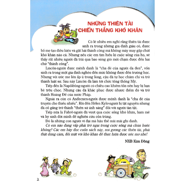 Thời Thơ Ấu Của Các Thiên Tài - Tập 2 - Những Thiên Tài Chiến Thắng Khó Khăn