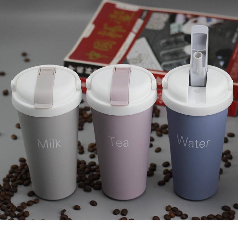 Ly giữ nhiệt kèm ống hút 500ml inox 304 loại tốt kiêm giá đỡ điện thoại - cốc giữ nhiệt inoxly giu nhiet