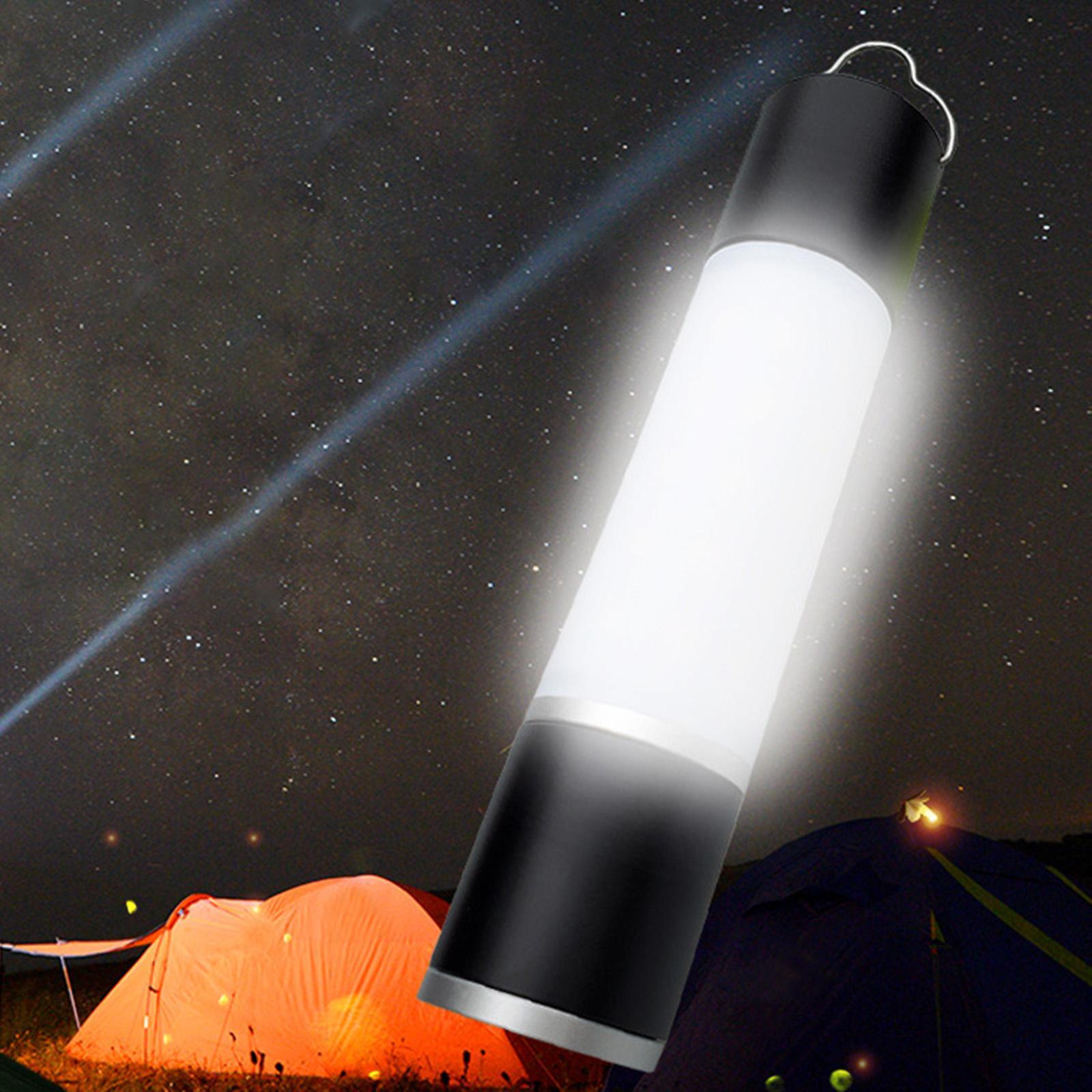 2Pcs Mini Flashlight USB Rechargeable for Camping Hiking