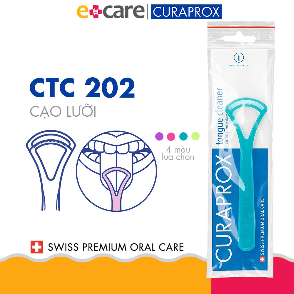 Dụng cụ vệ sinh lưỡi đôi Curaprox CTC 202