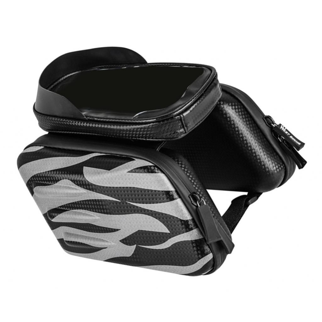 Frame Pannier Bike Front Tube Bag Phone Pouch Bag With Screen