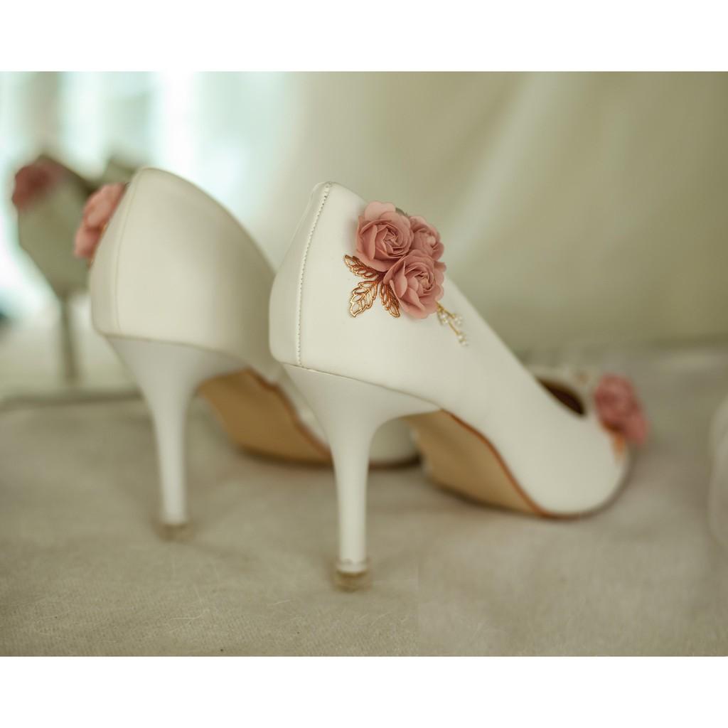 GIÀY CƯỚI - GIÀY CÔ DÂU BEJO H51 THUYỀN HOA HỒNG - WEDDING SHOES