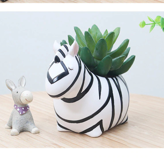 CHẬU TRỒNG SEN ĐÁ XƯƠNG RỒNG CAO CẤP TẠO HÌNH CHÚ NGỰA VẰN DỄ THƯƠNG ĐỘC ĐÁO