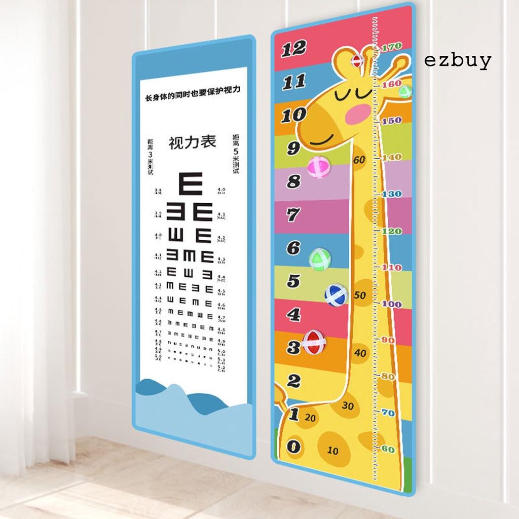 EY-27Pcs/Set Sticky Height Growth Chart Multifunctional Lovely Two-sided Visual Heights Chart Toy for Home