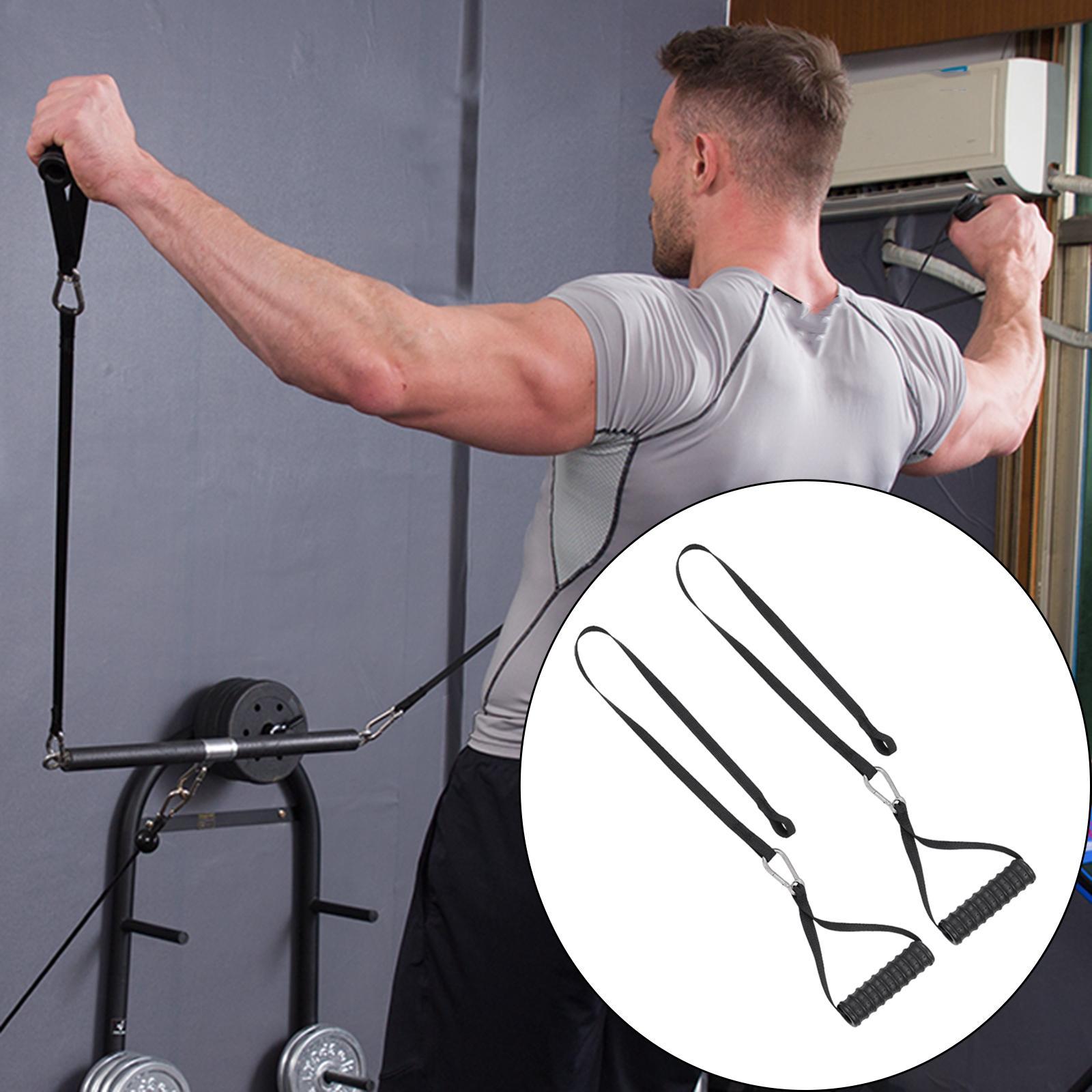 Triceps Rope kéo xuống tay cầm hệ thống ròng rọc hạng nặng để tập luyện sức mạnh