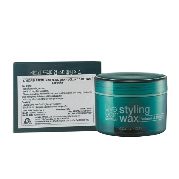 Sáp Mềm Livegain Premium Styling Wax 120g