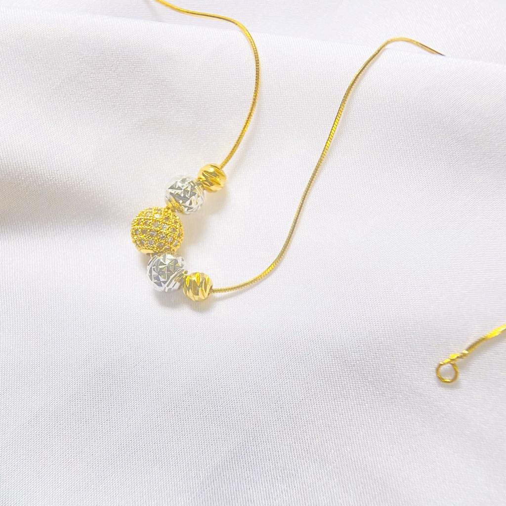 Dây chuyền ANTA Jewelry ATJ5020, vòng cổ liền mặt bi quả cầu mix rất đẹp