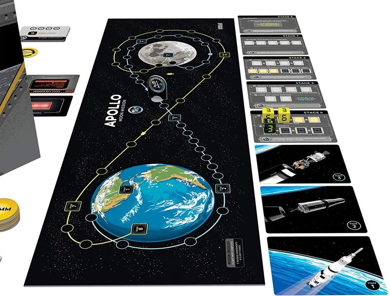 BOARD GAME ĐỒ CHƠI TIẾNG ANH - NHIỆM VỤ PHI HÀNH GIA (APOLLO NASA MOON MISSIONS BOARDGAME)