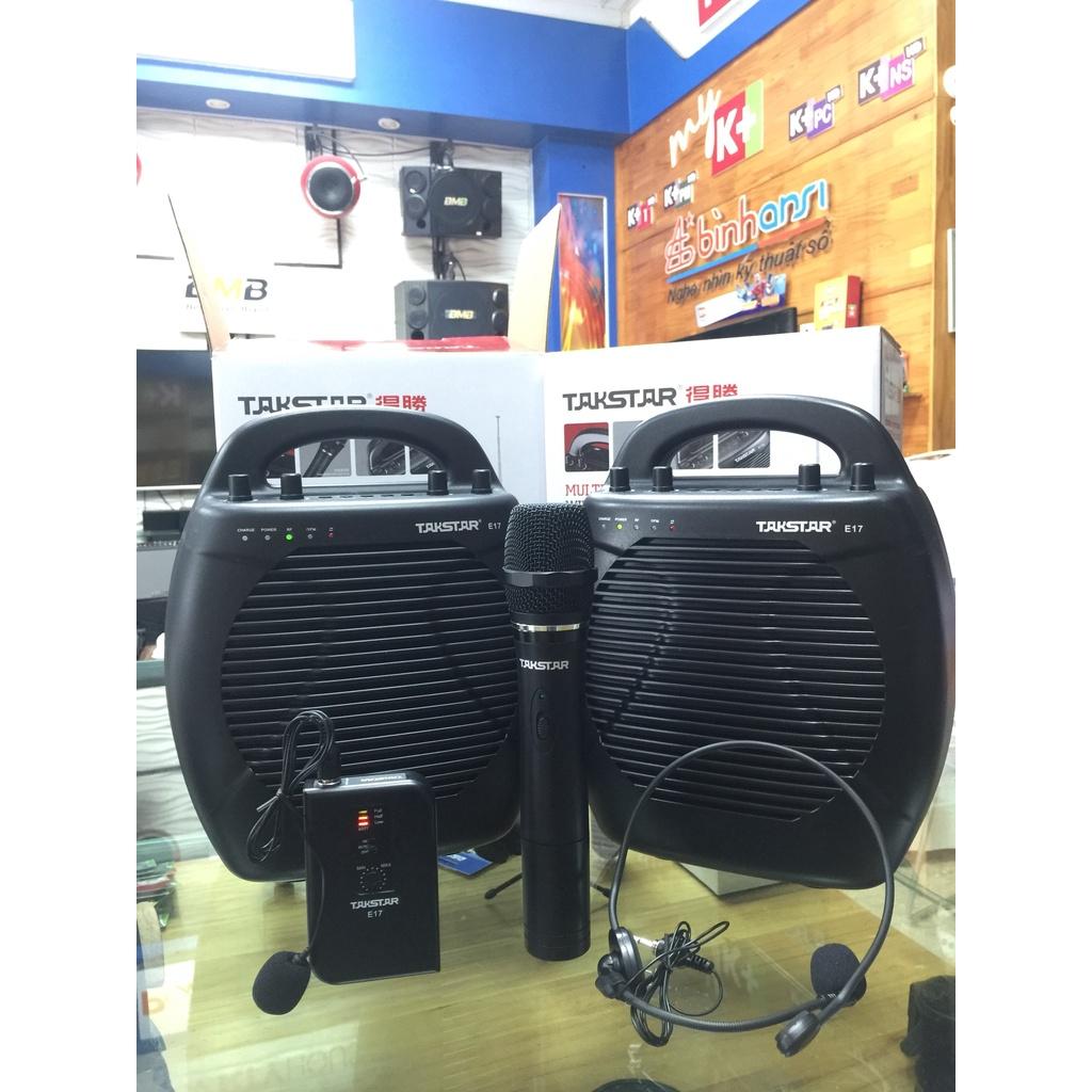 Máy trợ giảng không dây cao cấp takstar E17, công suất 35w, loa, mic cài áo cho giáo viên, hướng dẫn viên. Hàng chính hãng