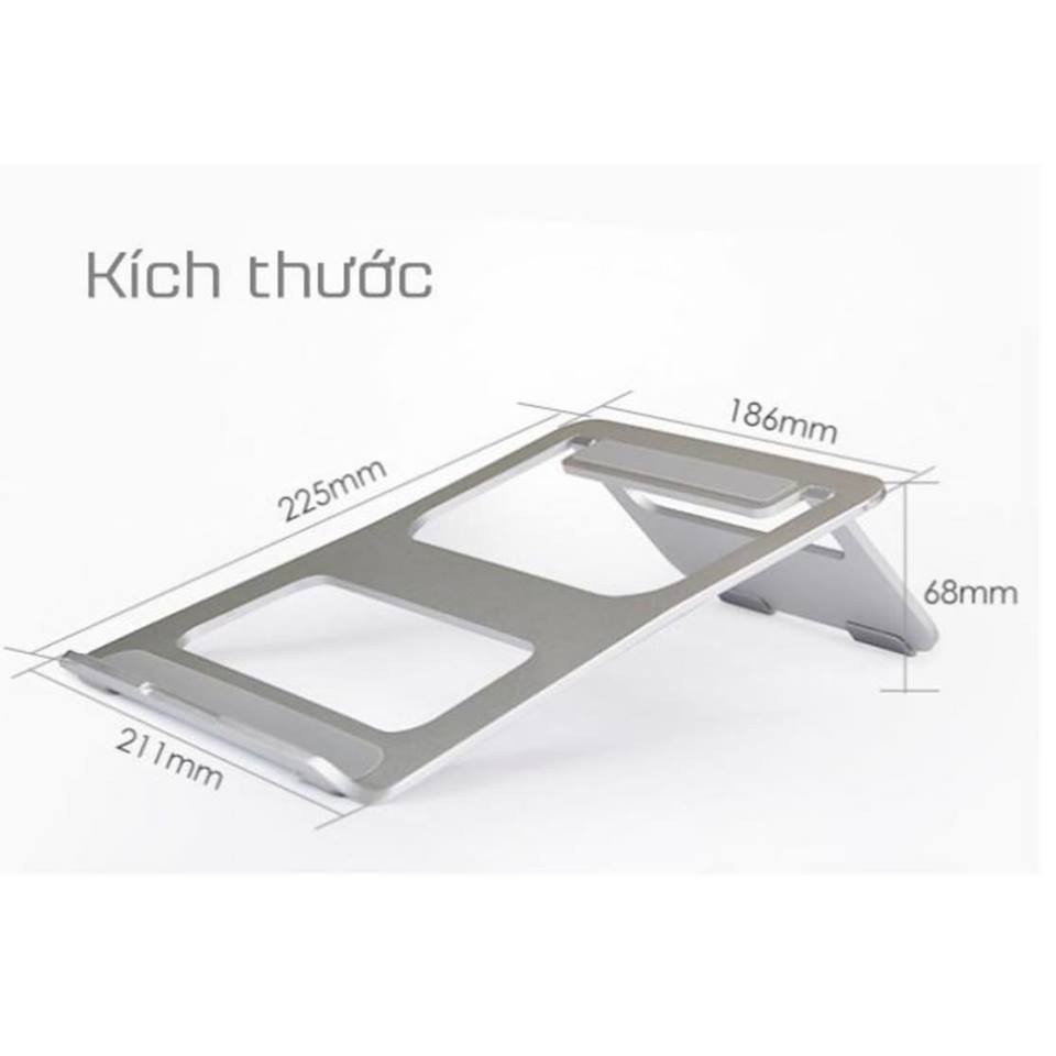 Giá Đỡ Dành Cho Laptop,  Macbook Để Bàn Chất Liệu Hợp Kim Nhôm Cao Cấp - Hàng Chính Hãng