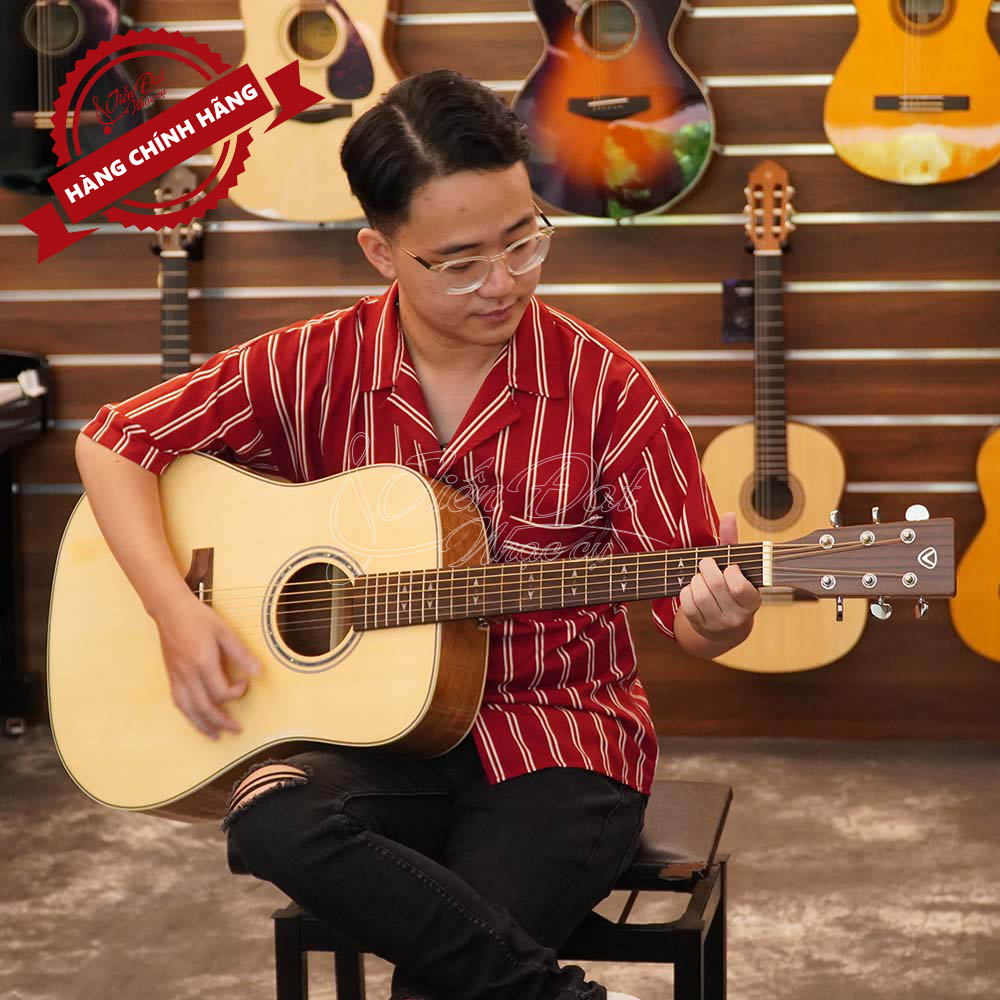 Đàn Guitar Acoustic VALOTE VA-102F - GUITAR Đệm Hát Gỗ Vân Sam Cao Cấp - Độ Ngân Tốt - Hàng Chính Hãng - Full phụ kiện