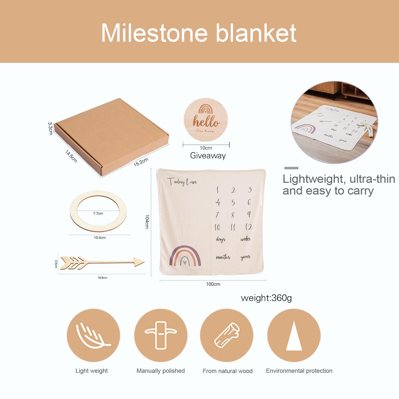 4 Cái/bộ Sơ Sinh Cột Mốc Dép Nỉ Chăn Cho Bé Hàng Tháng Ghi Tăng Trưởng Đạo Cụ Chụp Ảnh Sáng Tạo Nền Vải