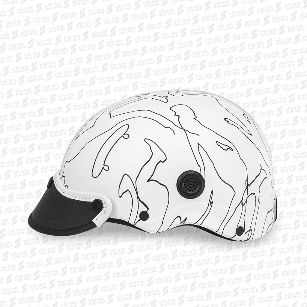Mũ bảo hiểm lỗ thông gió phiên bản mới NÓN SƠN chính hãng MP-TR092