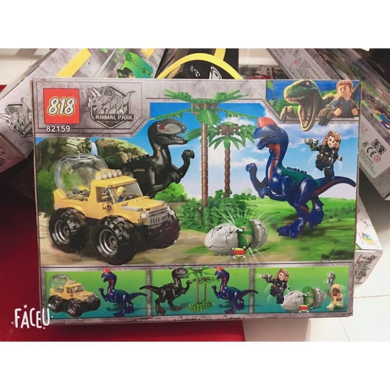 Bộ lắp ráp xếp hình mô hình công viên khủng long