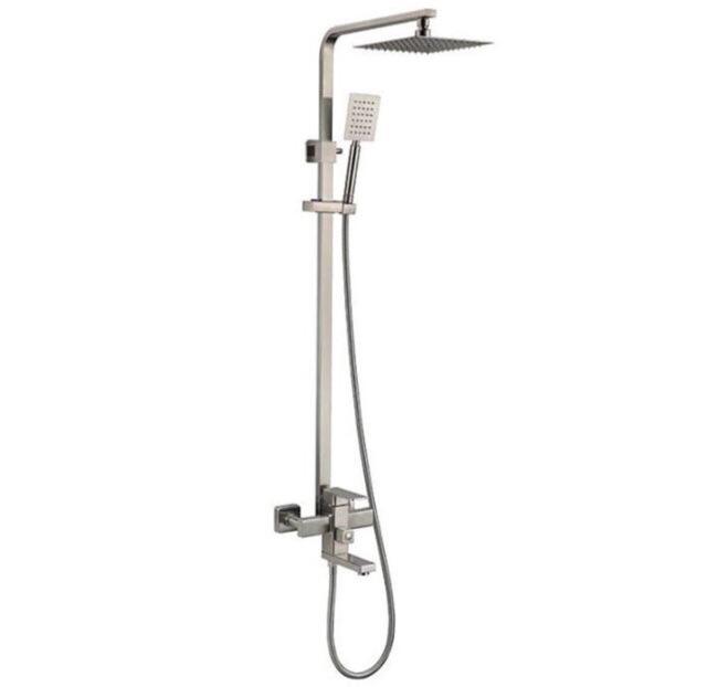 Bộ sen cây VUÔNG tắm nóng lạnh Inox 304 cao cấp