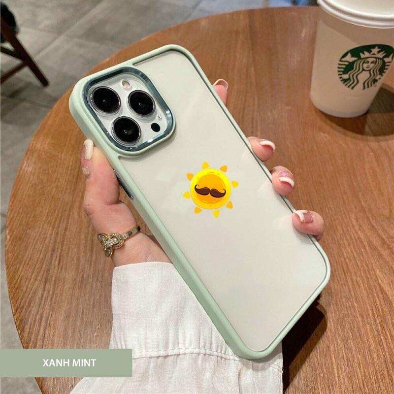 Ốp kim loại gắn len khung camera trong suốt chống ố vàng bảo vệ camera cho 13 12 11 promax