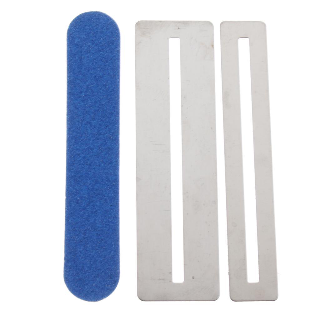 2X Guitar Bass Fingerboard Fret Fret File Sanding Polish Luthier Tool