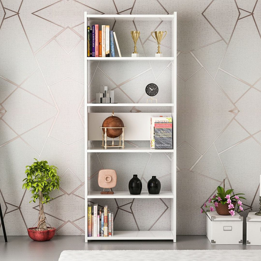 Kệ sách dùng từ gỗ đơn giản sang trọng SMLIFE Bacelos