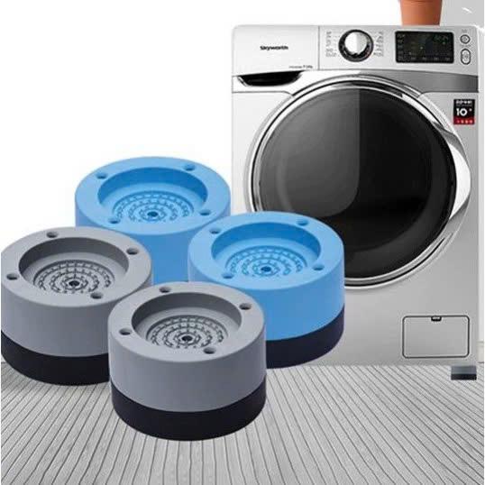 Combo 4 Đế Cao Su Chống Rung Lắc Máy Giặt, Chống Ồn Chất Liệu Cao Su Đặc Nguyên Khối Chắc Chắn