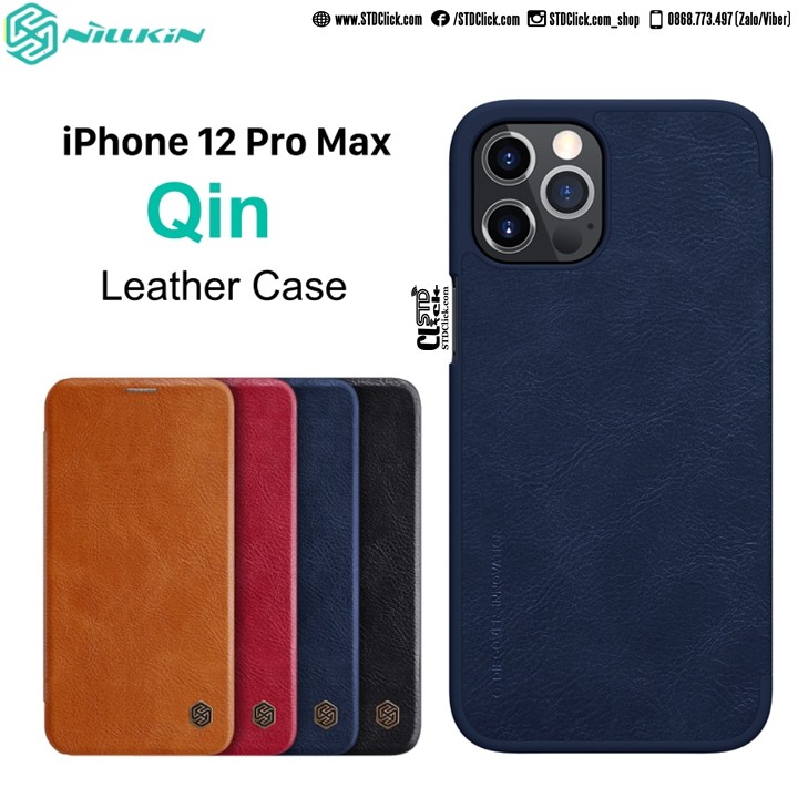 BAO DA DÀNH CHO ĐIỆN THOẠI IPHONE 12 PRO MAX NILLKIN QIN