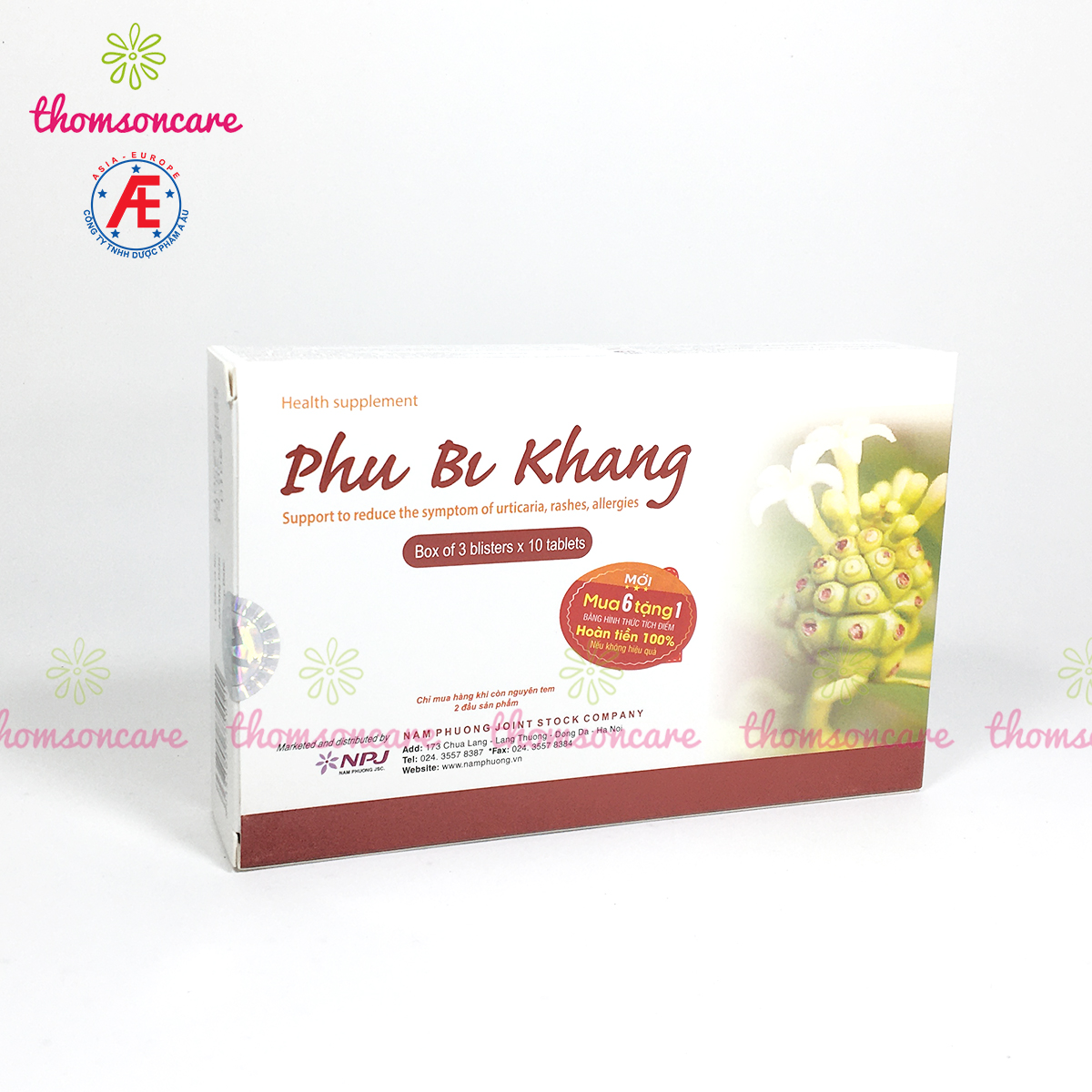Phụ Bì Khang - Hỗ trợ giảm mề đay, mẩn ngứa, dị ứng từ thảo dược - Giúp thanh nhiệt, mát gan