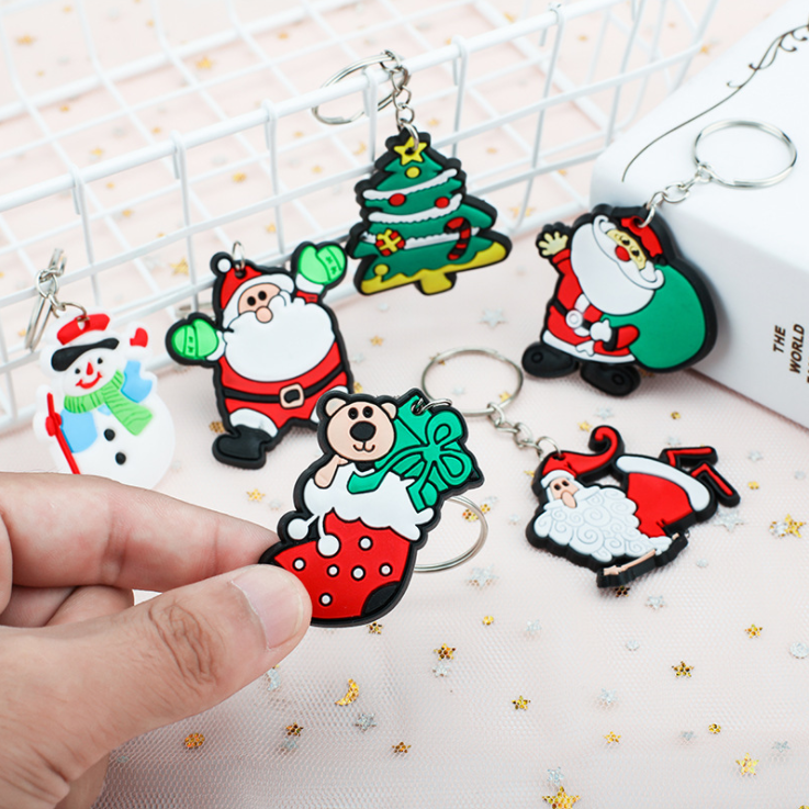 Móc Khóa Noel, Phụ Kiện Giáng Sinh Dễ Thương, Móc Khóa Hình Ông Già Noel, Cây Thông Noel