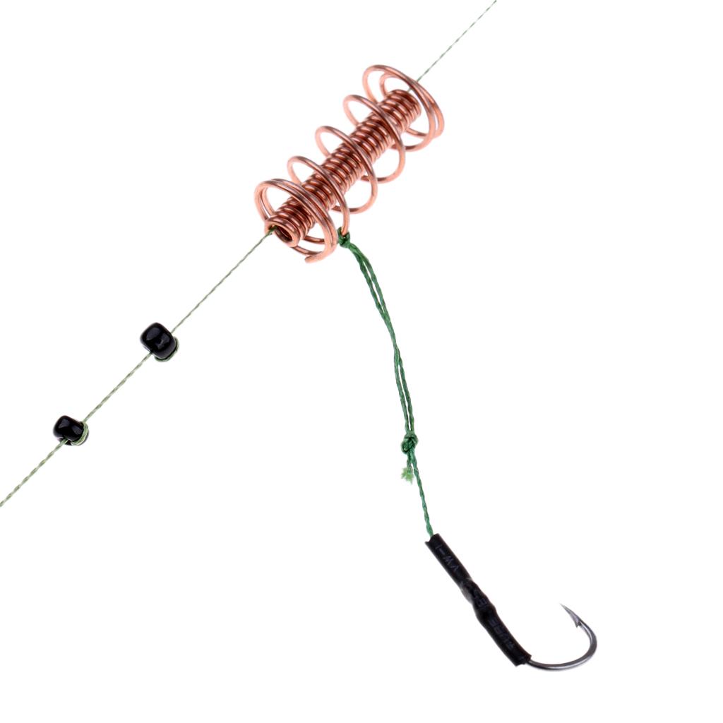 Carp Fishing Feeder Cage with 3 Line Hooks Hair Rig Set Coarse Fishing 15g