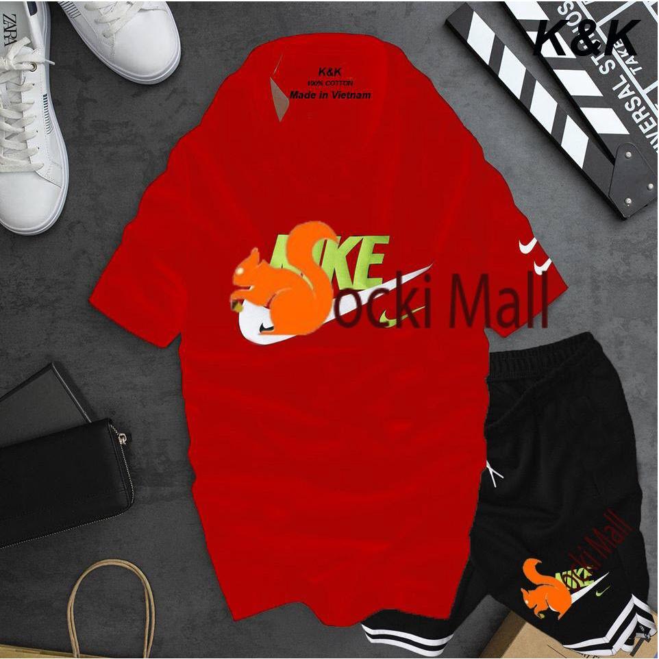 Thời trang trẻ em - Bộ quần áo ngắn tay bé trai, bé gái mặc cùng nhau, chất cotton mát mẻ - SockiMall
