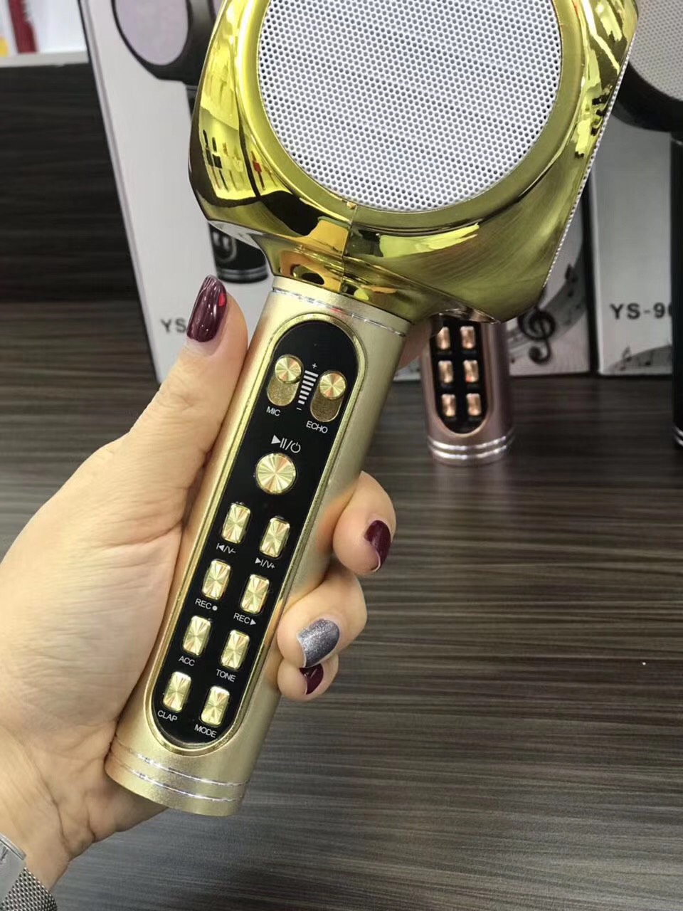 Mic Karaoke Bluetooth Ys -90 - Hàng Nhập Khẩu (Giao Màu Ngẫu Nhiên)