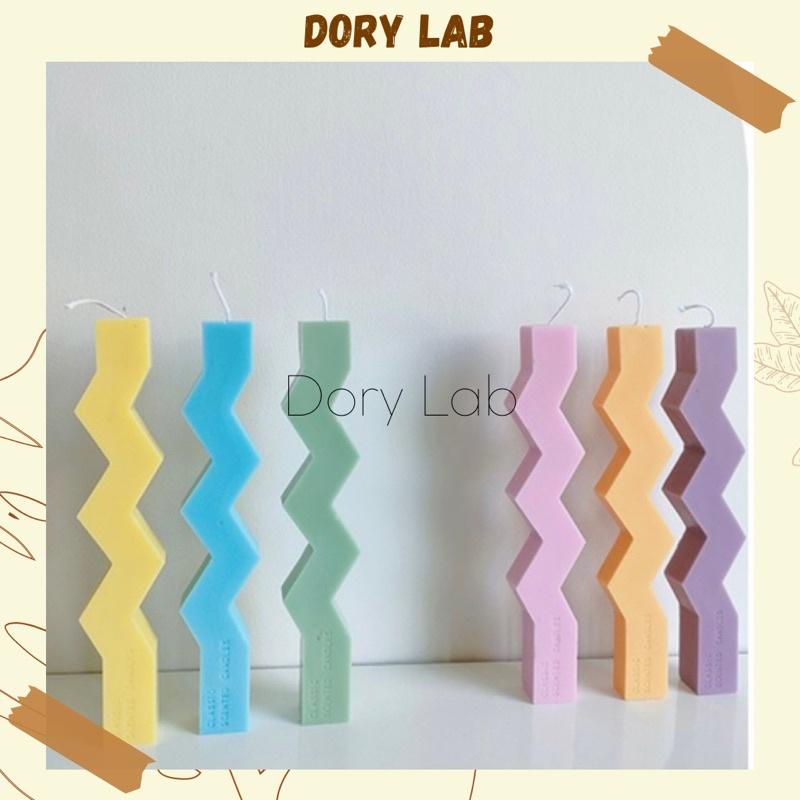 Nến Thơm Decor Cây Zikzak Độc Đáo Nhiều Màu Sắc Handmade Không Khói - Dory Lab