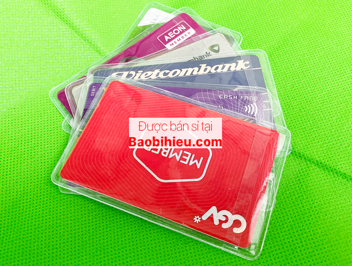 Bao, túi đựng căn cước công dân, card visit, bằng lái xe, thẻ ATM chất liệu nhựa PVC siêu trong siêu dẻo - LZCA057