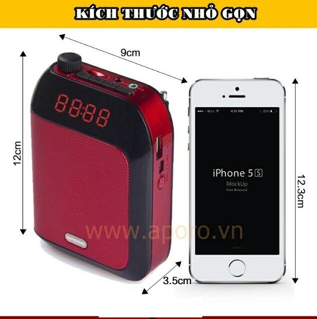 Loa máy trợ giảng Aporo T9 UHF Pro có Bluetooth không dây - Hàng chính hãng