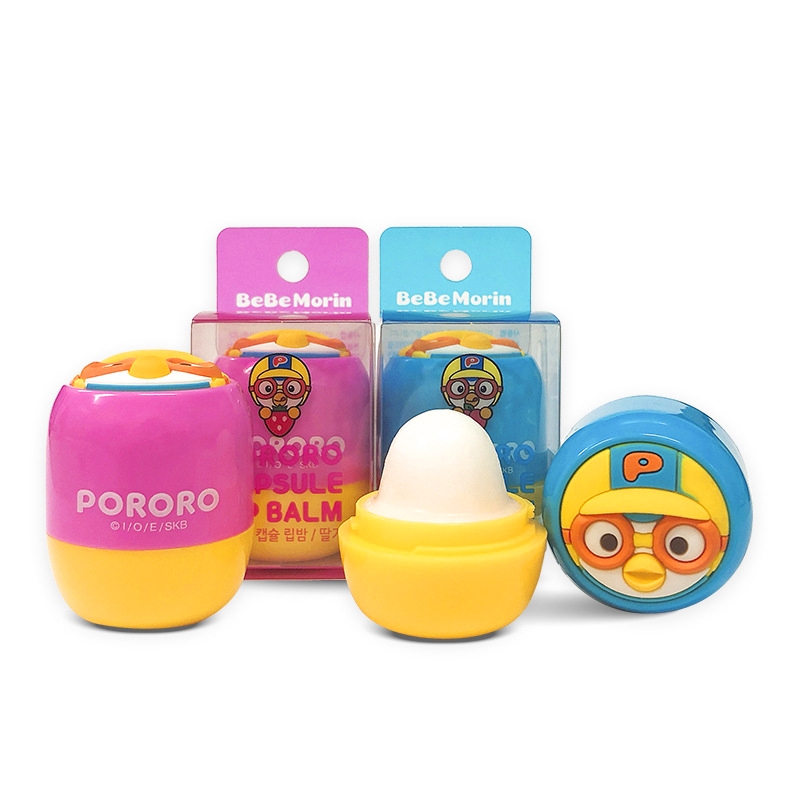 Son dưỡng môi trẻ em Pororo Capsule Lip Balm dưỡng ẩm hiệu quả an toàn cho bé Hàn Quốc 5,8g