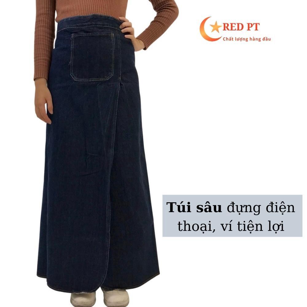 Váy chống nắng, váy chống nắng xẻ Եà jean nút bấm Kim Yến mẹ và bé