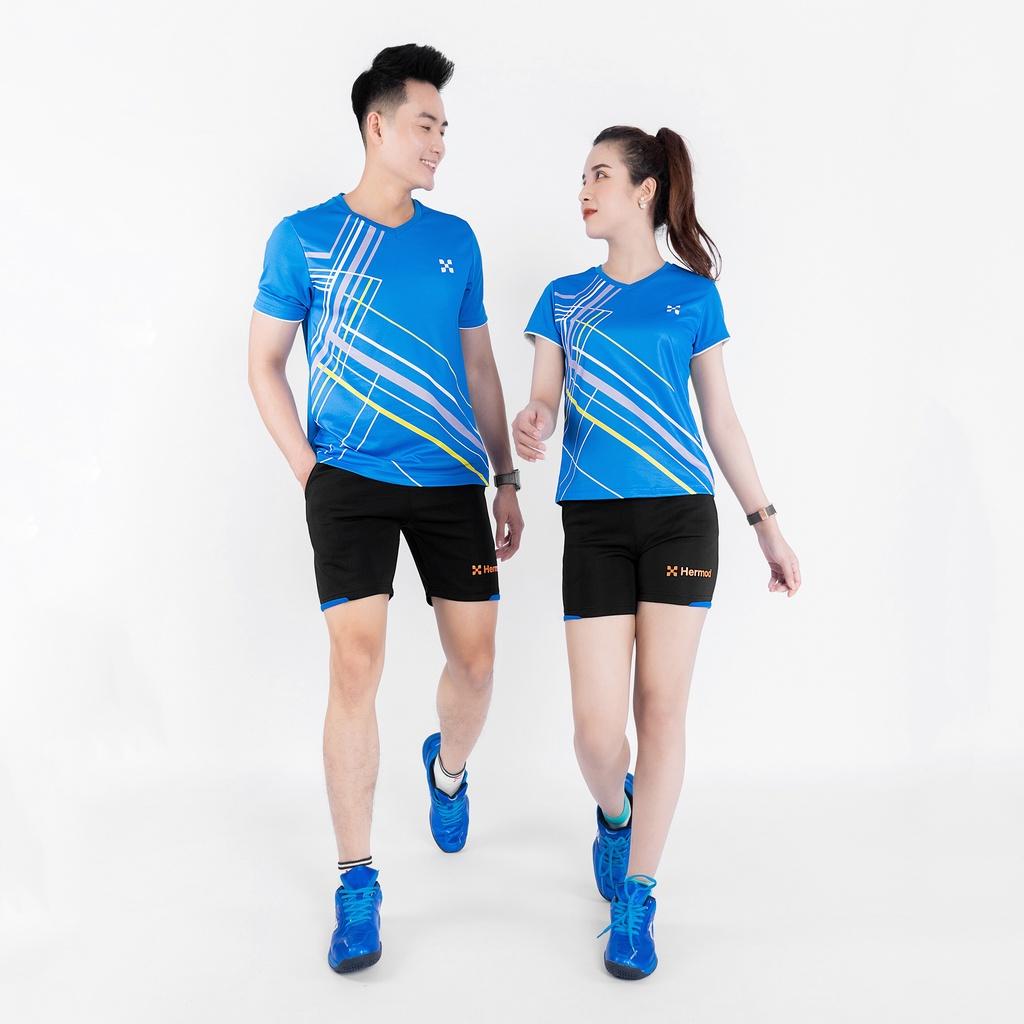 Bộ Đồ Thể Thao Nam HERMOD Tennis, Cầu Lông, Bóng Chuyền, Vải Co Dãn, Thoáng Mát, Thấm Hút B03XD