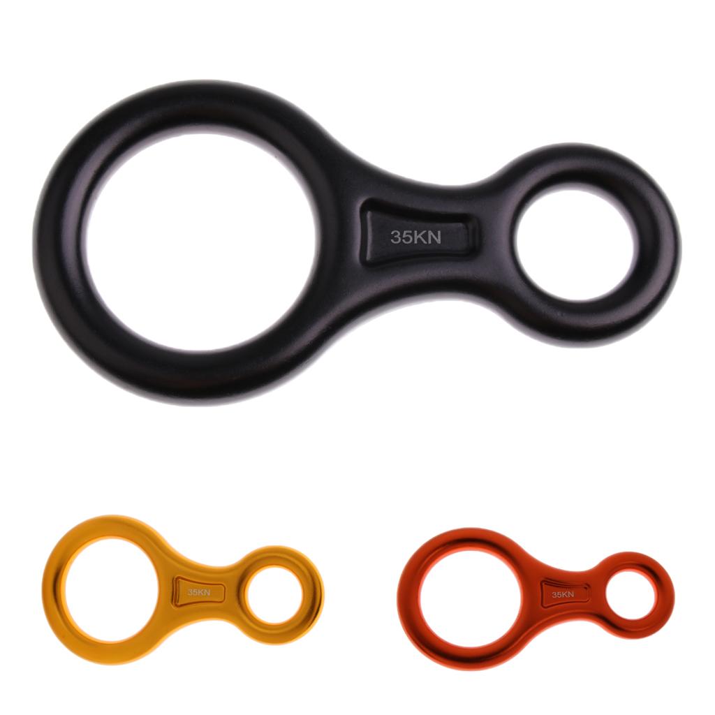 35KN Hình 8 Hình Dạng Thiết Bị Rappel Leo Núi Descender Rock