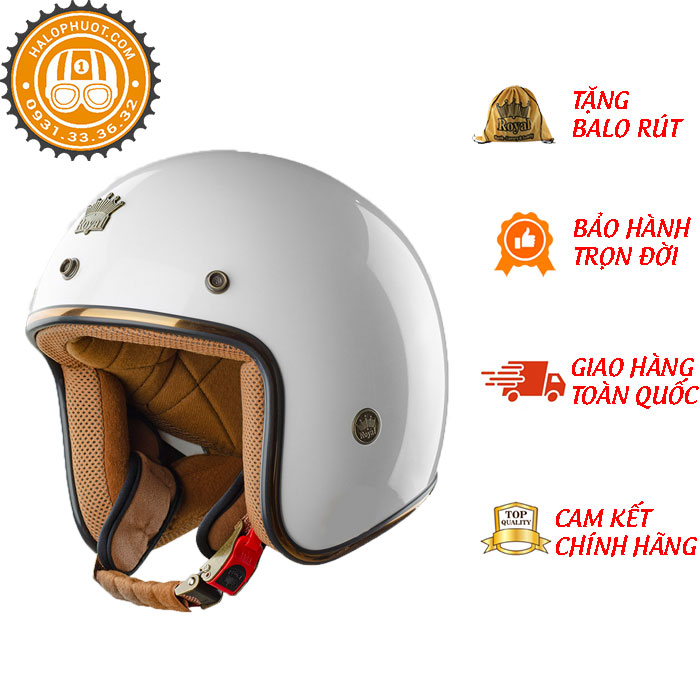 Mũ Bảo Hiểm 3/4 Đầu Royal M20C