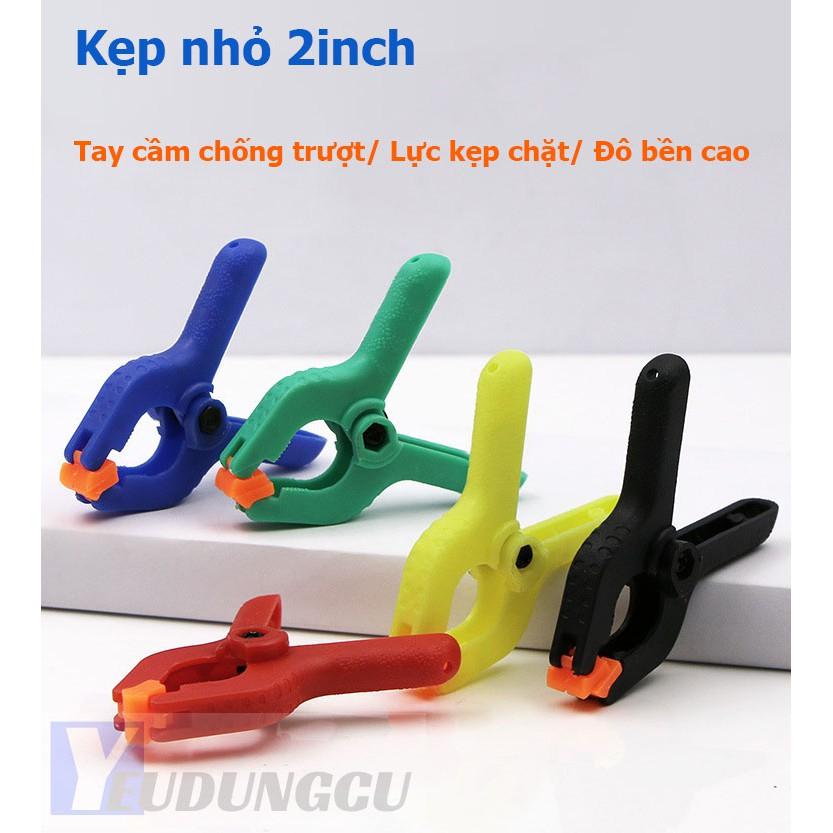 Kẹp nhựa nhỏ nhiều màu 2inch