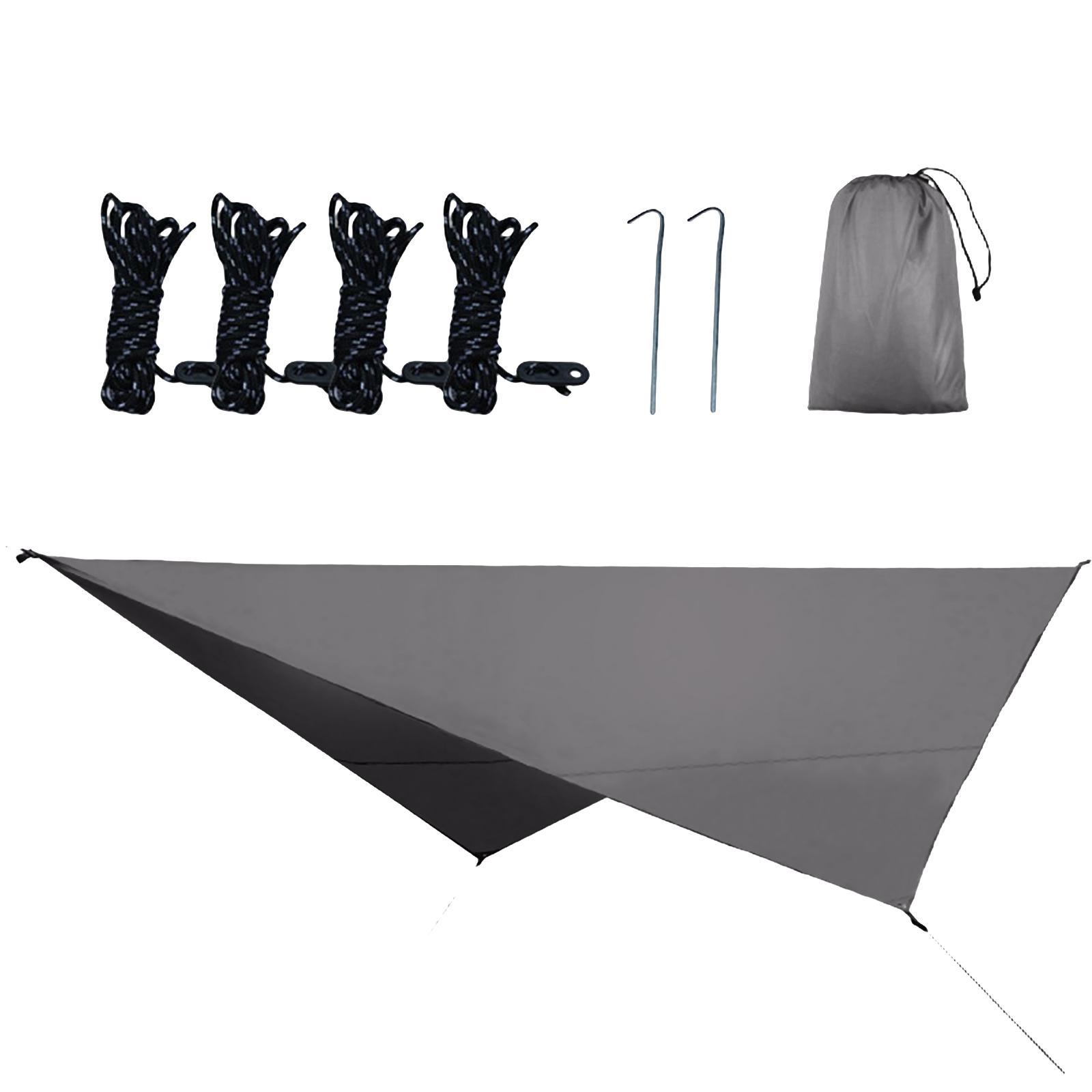 Tent Tarp with Nails ,Picnic Mat Camping Tarp Tent Hammock Tarp, Waterproof Camping tarp Tent Rain Fly Picnic Mat Survival Shelter Sunshade