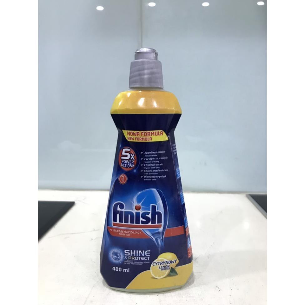 Combo 2 chai Nước làm bóng Finish (400ml x2) (Hương chanh