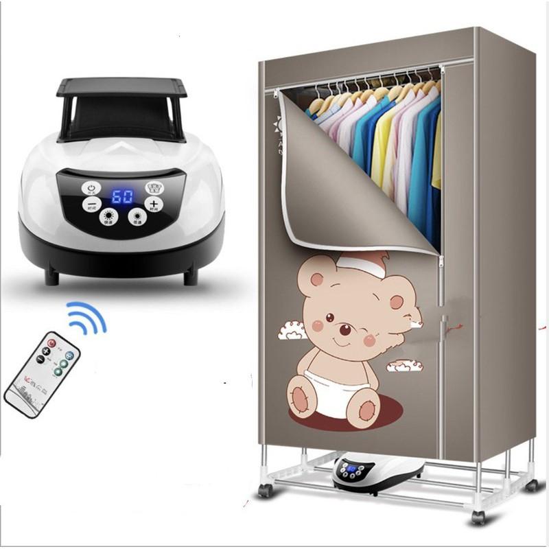 Máy sấy khô quần áo xếp gọn được 1200w công nghệ chống cháy Nhật Bản (Happy Bear) - Home and Garden