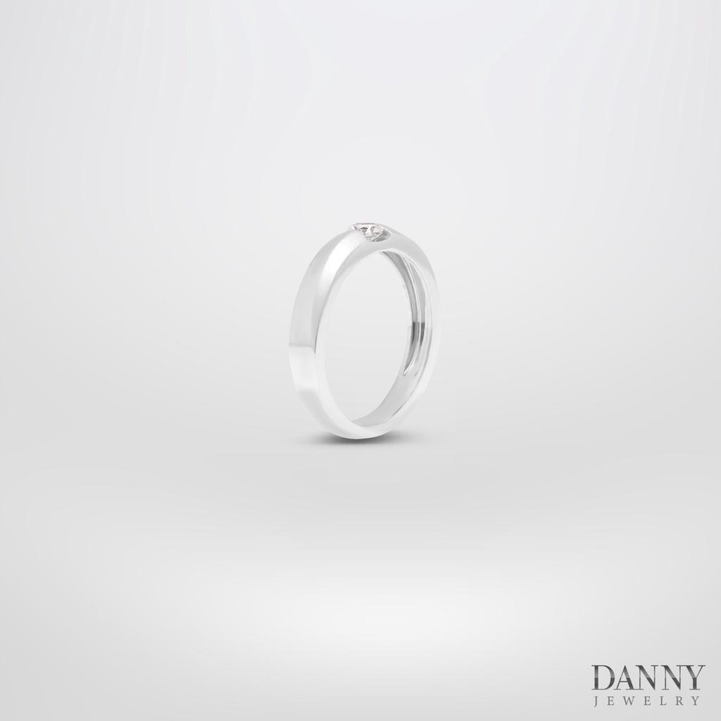 Nhẫn Đôi Danny Jewelry Bạc 925 Đính Đá CZ Xi Rhodium N0088/N0086