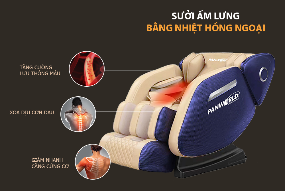 Ghế massage toàn thân Panworld PW-4415 - Hàng chính hãng