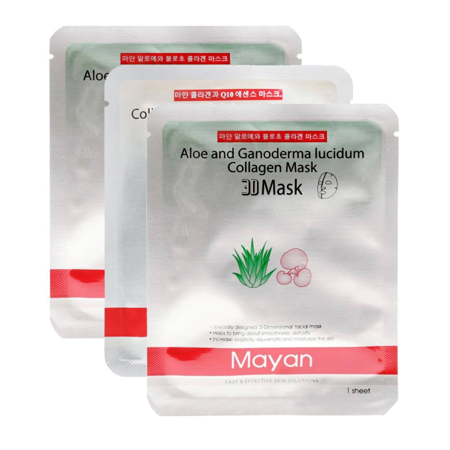 Combo 5 Mặt Nạ 3D Mayan Collagen Q10