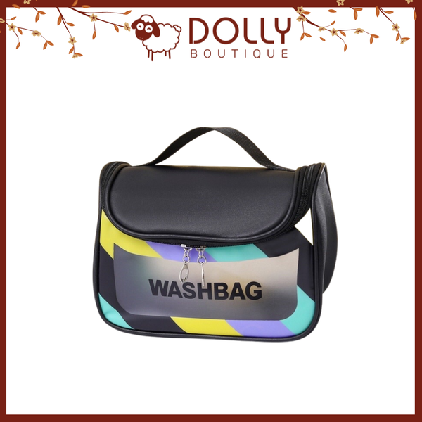 Túi Đựng Mỹ Phẩm Du Lịch Trong Suốt Cao Cấp Washbag - Màu Đen