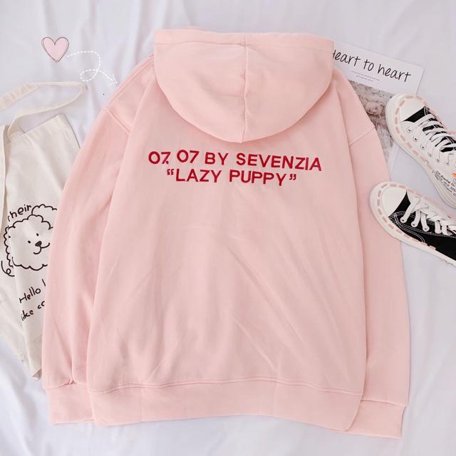 Áo Khoác Nỉ Bông Hoodie Puppy Lazy Unisex