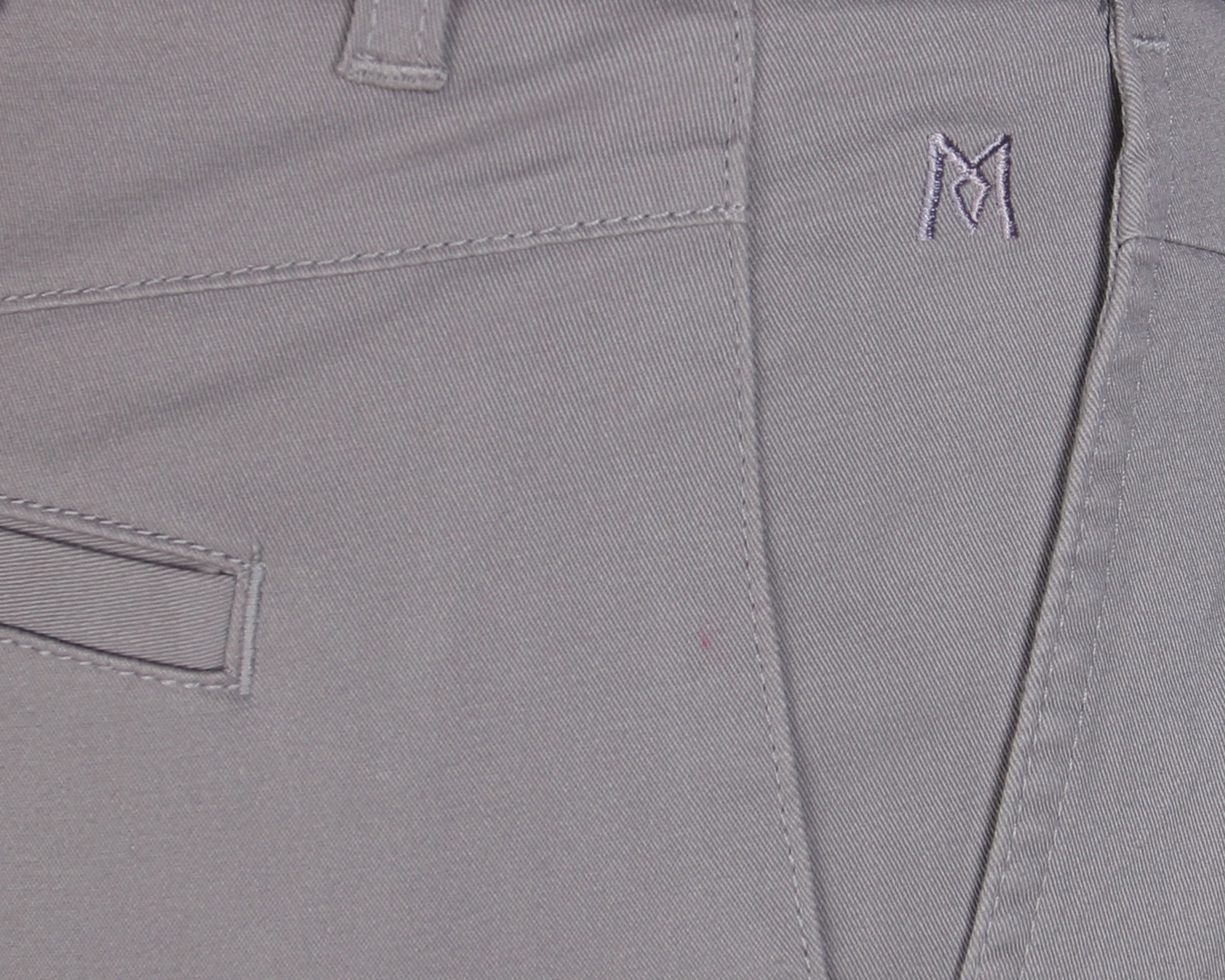 Quần khaki nam không ply ống ôm xám trắng Khatoco Q2M528S0-CNMA005-2006-0